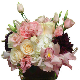 Pink & White Arrangement - Beverly Hills Flower Gallery