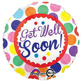 Get Well Soon- Mylar  Balloon - Beverly Hills Flower Gallery